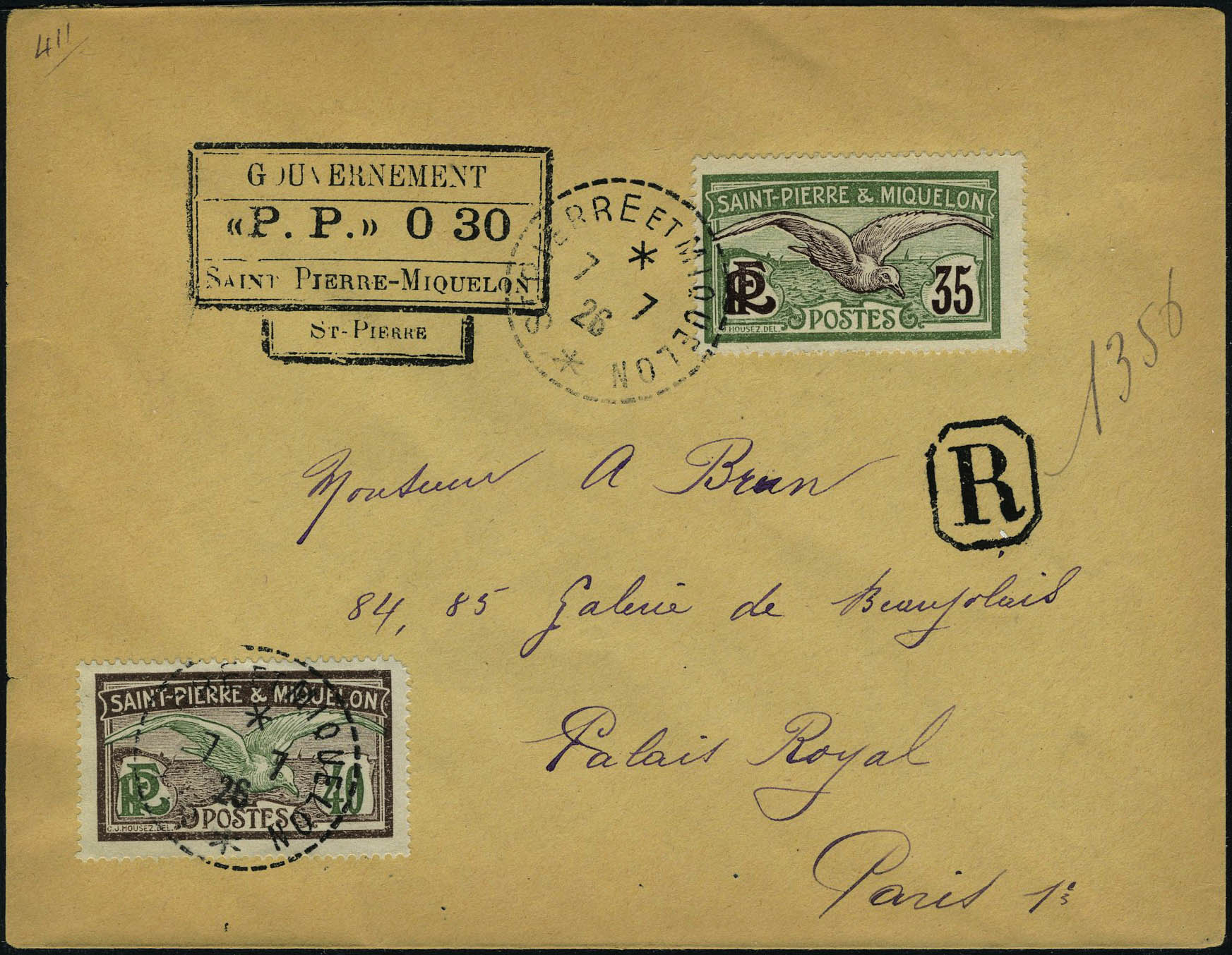 Lot 2559 - SAINT PIERRE & MIQUELON - Francois Feldman F.C.N.P François FELDMAN sale #122 Lot 2559 - SAINT PIERRE & MIQUELON - Francois Feldman F.C.N.P François FELDMAN sale #122
