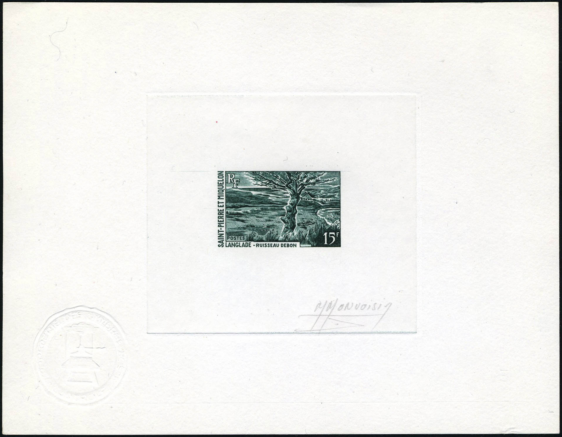 Lot 2572 - SAINT PIERRE & MIQUELON  -  Francois Feldman F.C.N.P François FELDMAN sale #122