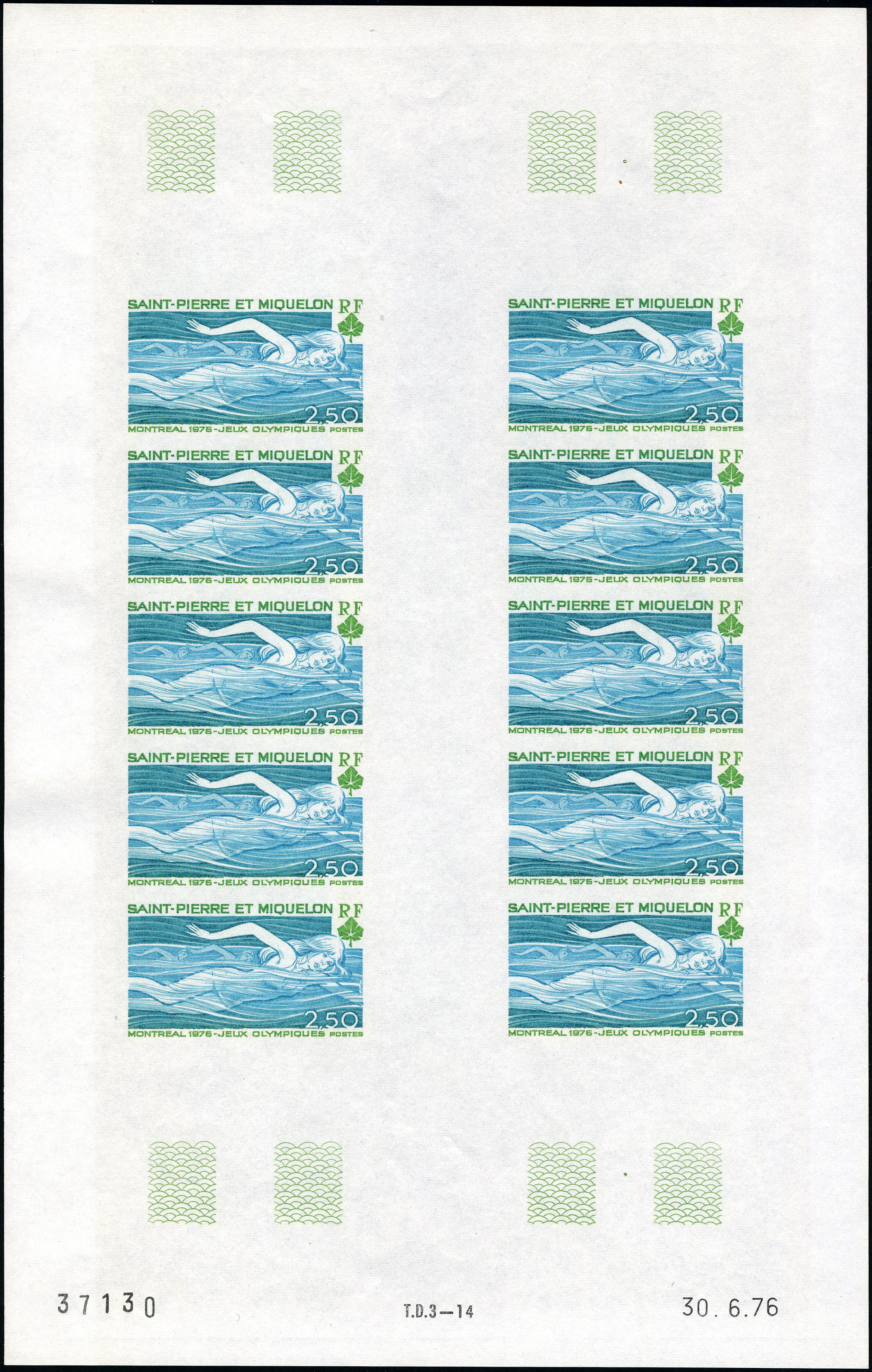 Lot 2581 - SAINT PIERRE & MIQUELON  -  Francois Feldman F.C.N.P François FELDMAN sale #122