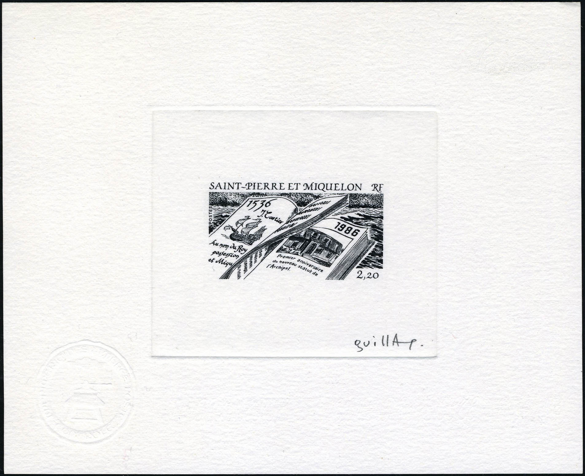Lot 2584 - SAINT PIERRE & MIQUELON  -  Francois Feldman F.C.N.P François FELDMAN sale #122