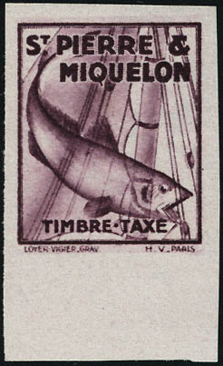 Lot 2595 - SAINT PIERRE & MIQUELON timbres-taxe -  Francois Feldman F.C.N.P François FELDMAN sale #122