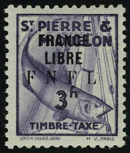 Lot 2597 - SAINT PIERRE & MIQUELON timbres-taxe -  Francois Feldman F.C.N.P François FELDMAN sale #122