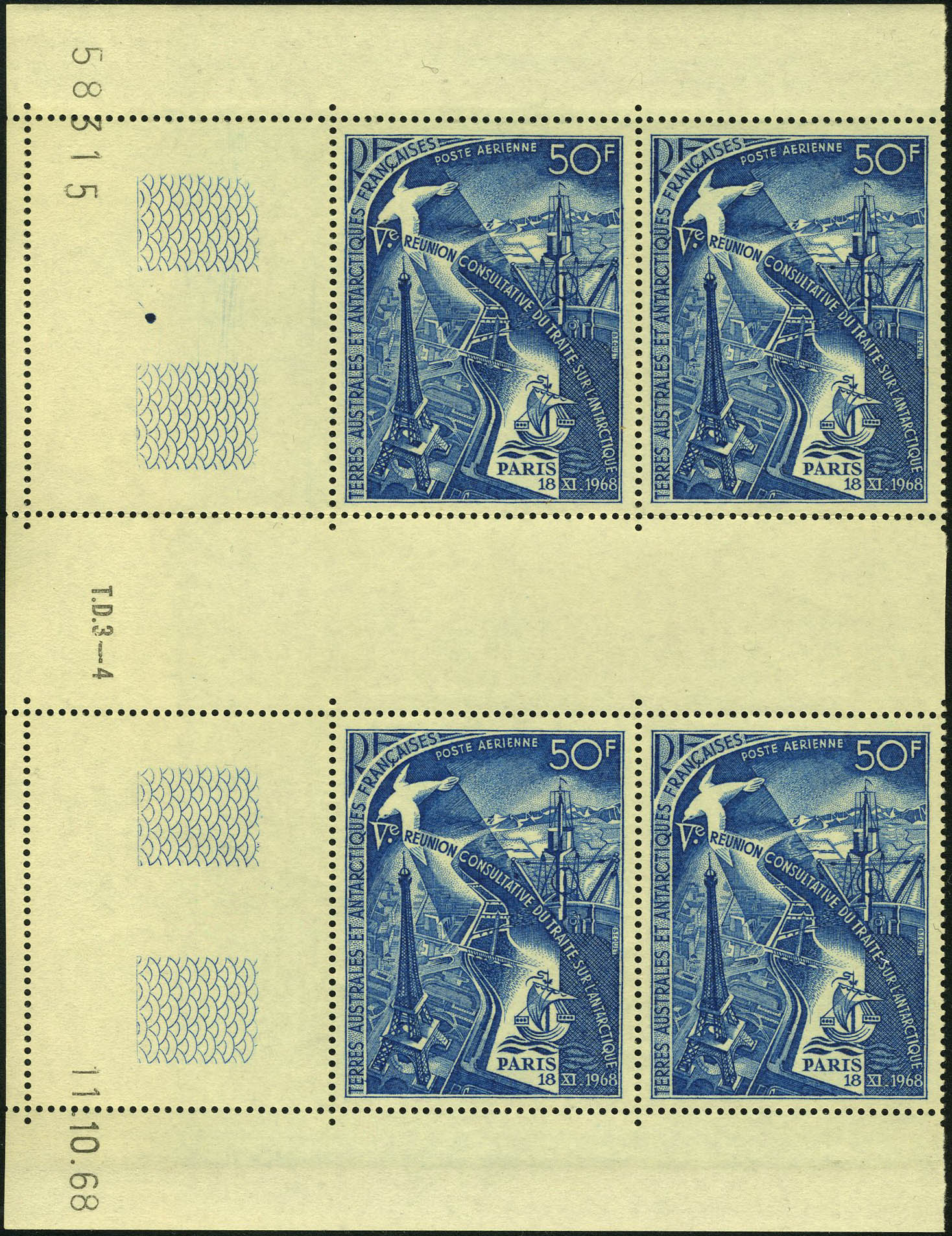 Lot 2717 - t.a.a.f. poste aerienne -  Francois Feldman F.C.N.P François FELDMAN sale #122