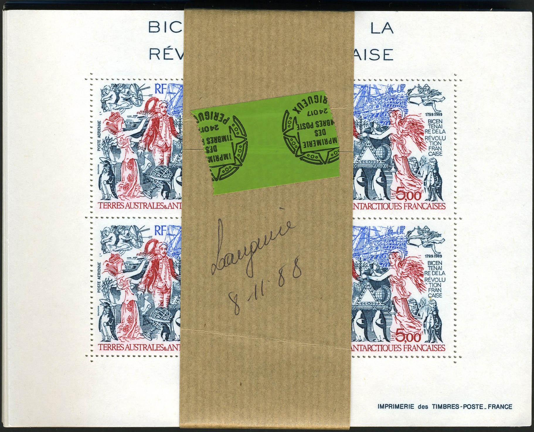 Lot 2720 - t.a.a.f. BLOCS & FEUILLETS -  Francois Feldman F.C.N.P François FELDMAN sale #122
