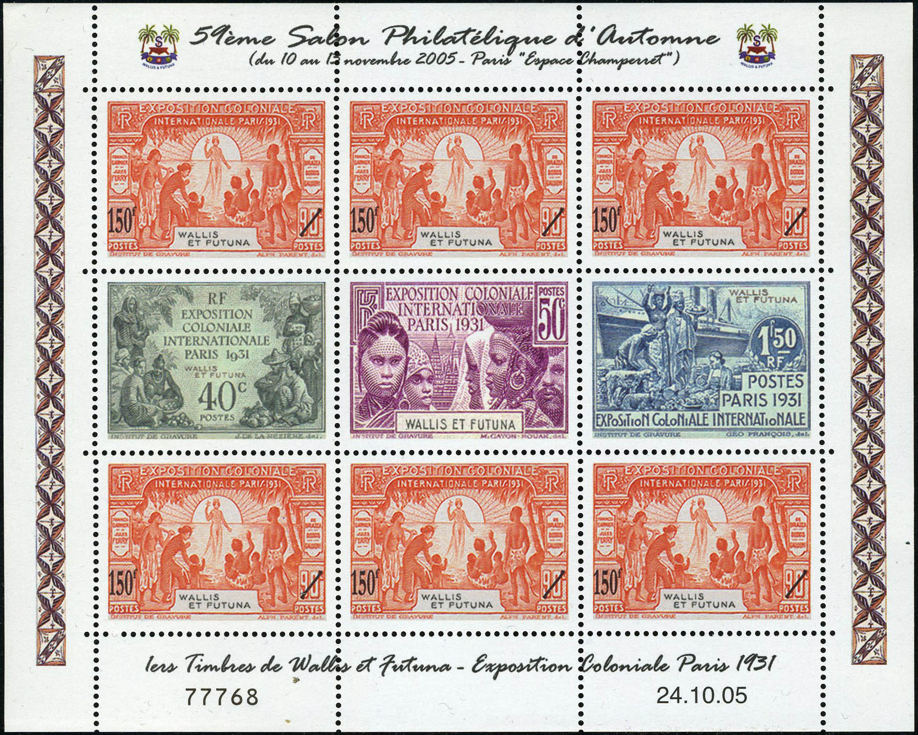Lot 2787 - WALLIS & FUTUNA - Francois Feldman F.C.N.P François FELDMAN sale #122 Lot 2787 - WALLIS & FUTUNA - Francois Feldman F.C.N.P François FELDMAN sale #122