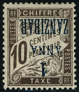 Lot 2798 - zanzibar timbres-taxe -  Francois Feldman F.C.N.P François FELDMAN sale #122