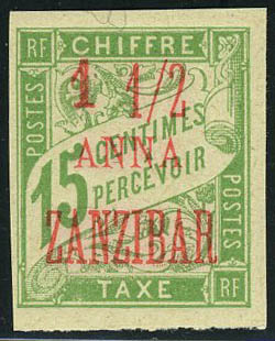 Lot 2799 - zanzibar timbres-taxe -  Francois Feldman F.C.N.P François FELDMAN sale #122