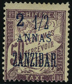 Lot 2800 - zanzibar timbres-taxe -  Francois Feldman F.C.N.P François FELDMAN sale #122