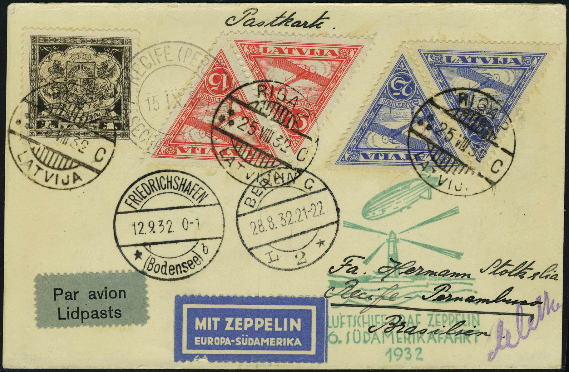 Lot 3027 - lettonie poste aerienne - Francois Feldman F.C.N.P François FELDMAN sale #122 Lot 3027 - lettonie poste aerienne - Francois Feldman F.C.N.P François FELDMAN sale #122