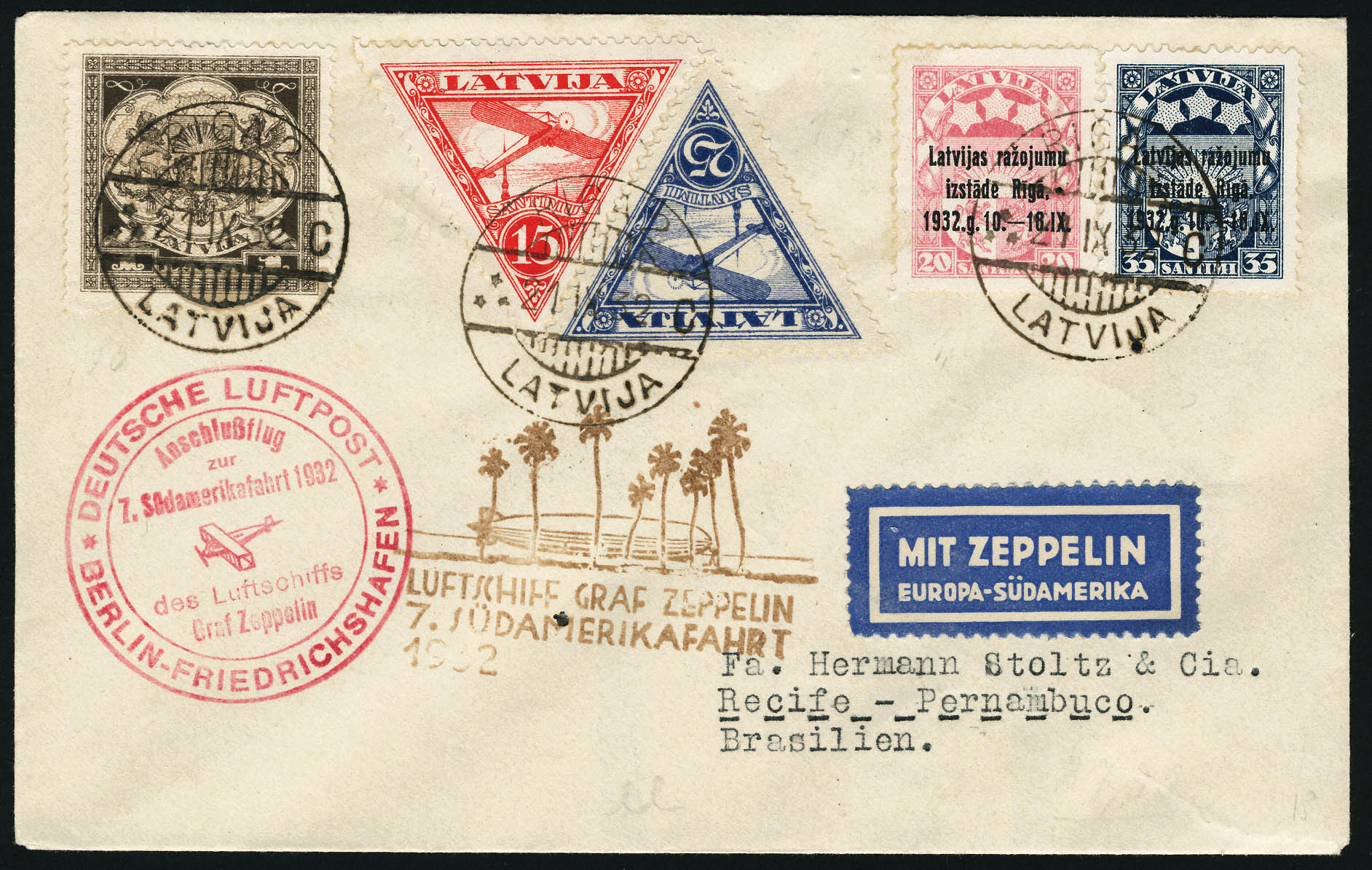 Lot 3028 - lettonie poste aerienne - Francois Feldman F.C.N.P François FELDMAN sale #122 Lot 3028 - lettonie poste aerienne - Francois Feldman F.C.N.P François FELDMAN sale #122