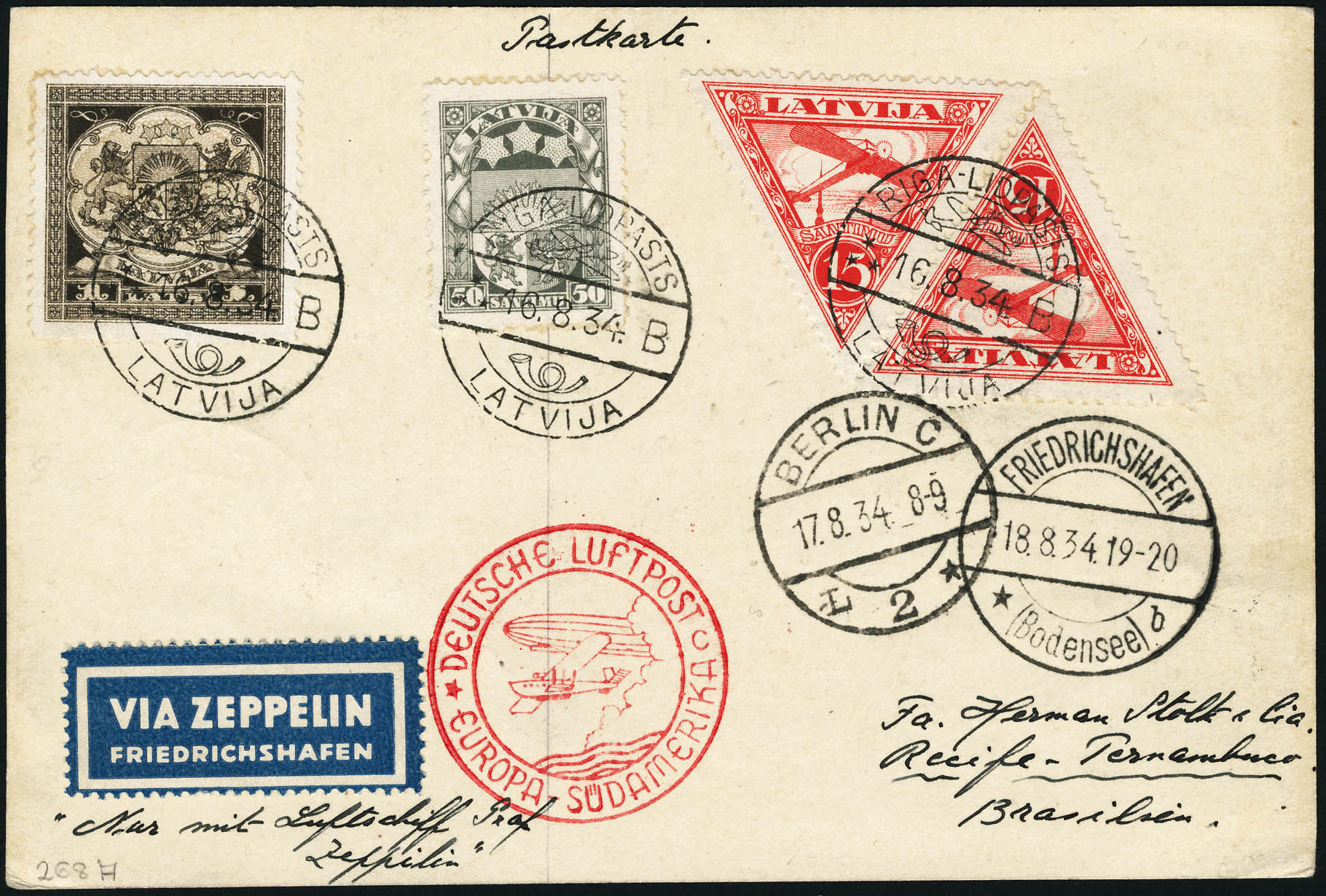 Lot 3029 - lettonie poste aerienne - Francois Feldman F.C.N.P François FELDMAN sale #122 Lot 3029 - lettonie poste aerienne - Francois Feldman F.C.N.P François FELDMAN sale #122