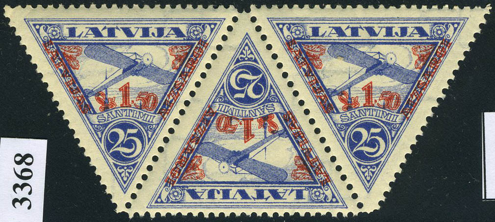 Lot 3033 - lettonie poste aerienne - Francois Feldman F.C.N.P François FELDMAN sale #122 Lot 3033 - lettonie poste aerienne - Francois Feldman F.C.N.P François FELDMAN sale #122