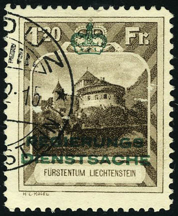 Lot 3051 - Liechtenstein timbres de service -  Francois Feldman F.C.N.P François FELDMAN sale #122
