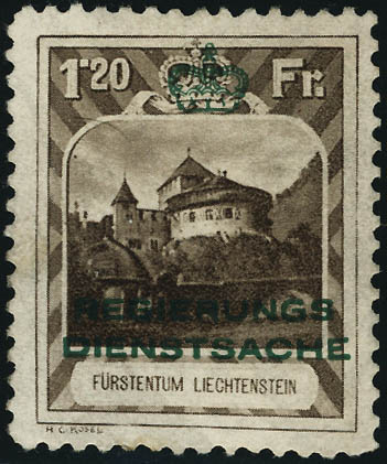 Lot 3052 - Liechtenstein timbres de service -  Francois Feldman F.C.N.P François FELDMAN sale #122