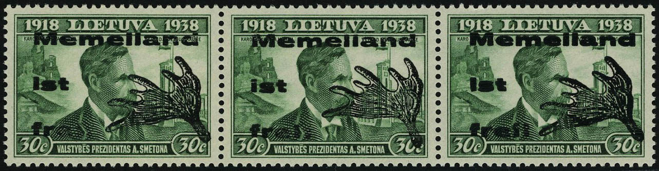 Lot 3061 - memel lituanien  -  Francois Feldman F.C.N.P François FELDMAN sale #122