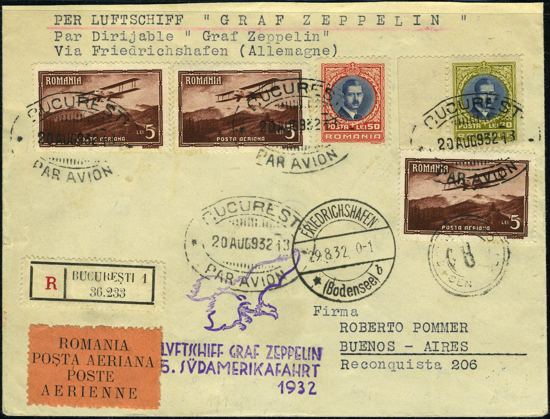 Lot 3092 - roumanie poste aerienne - Francois Feldman F.C.N.P François FELDMAN sale #122 Lot 3092 - roumanie poste aerienne - Francois Feldman F.C.N.P François FELDMAN sale #122