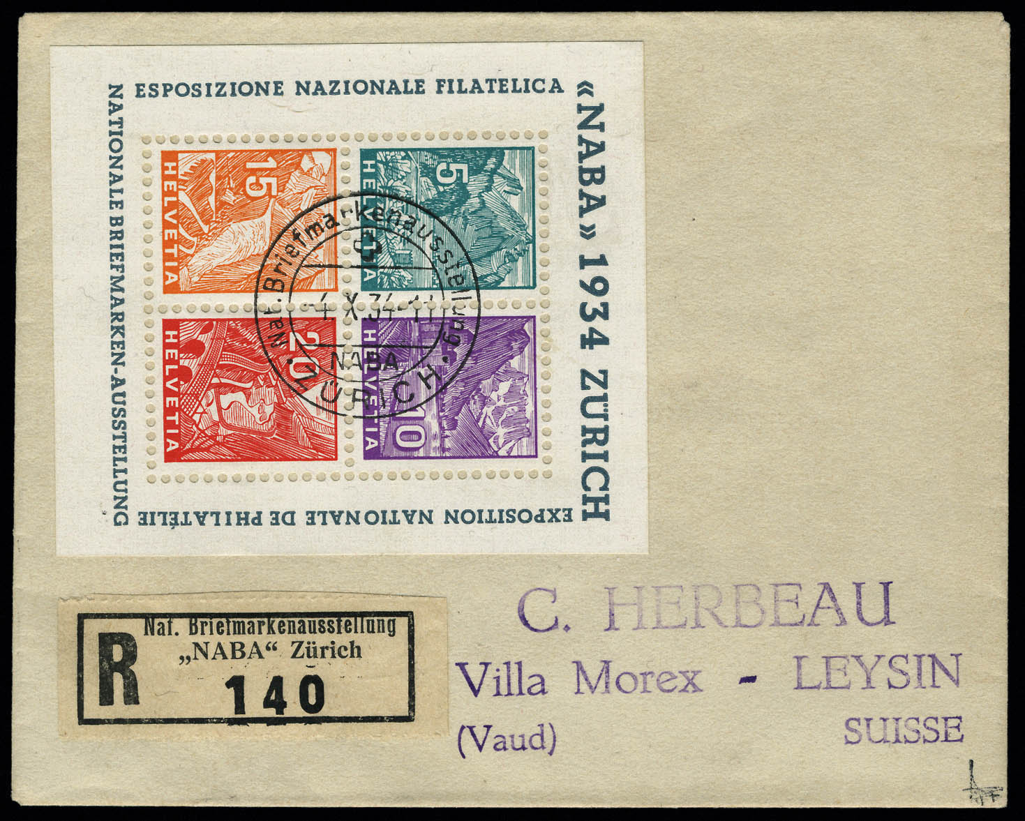 Lot 3147 - suisse BLOCS & FEUILLETS -  Francois Feldman F.C.N.P François FELDMAN sale #122