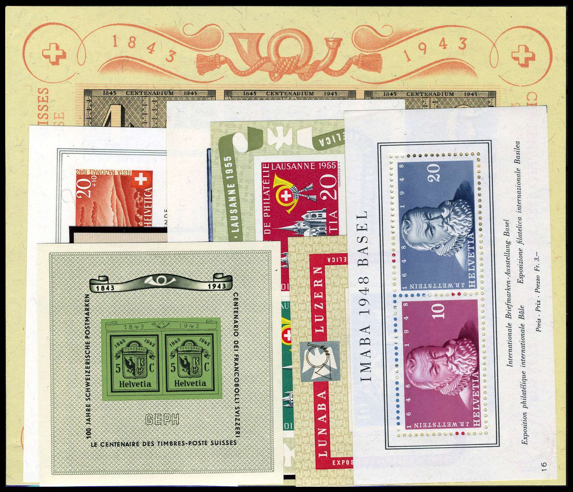 Lot 3148 - suisse BLOCS & FEUILLETS -  Francois Feldman F.C.N.P François FELDMAN sale #122