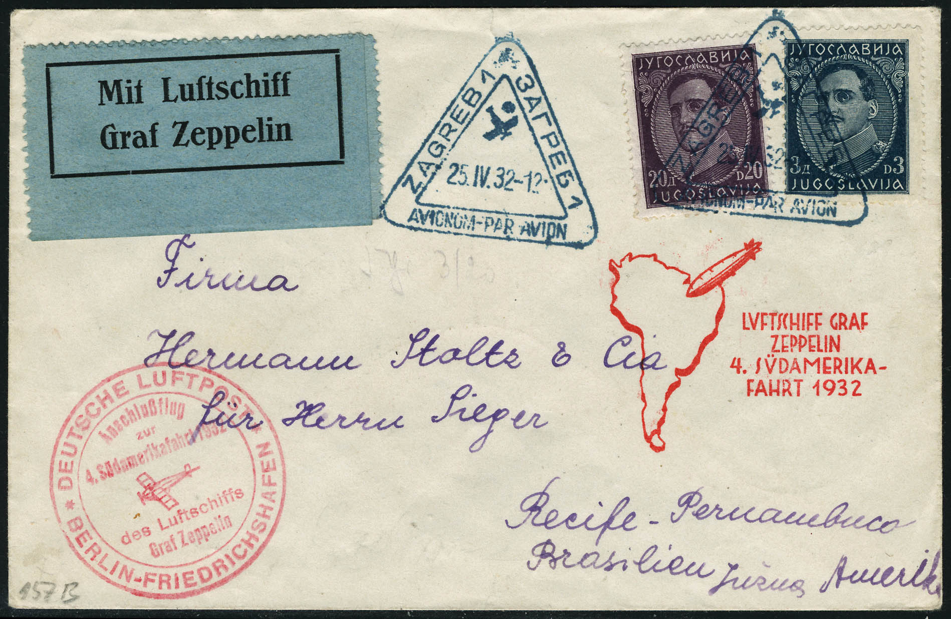 Lot 3187 - yougoslavie poste aerienne -  Francois Feldman F.C.N.P François FELDMAN sale #122