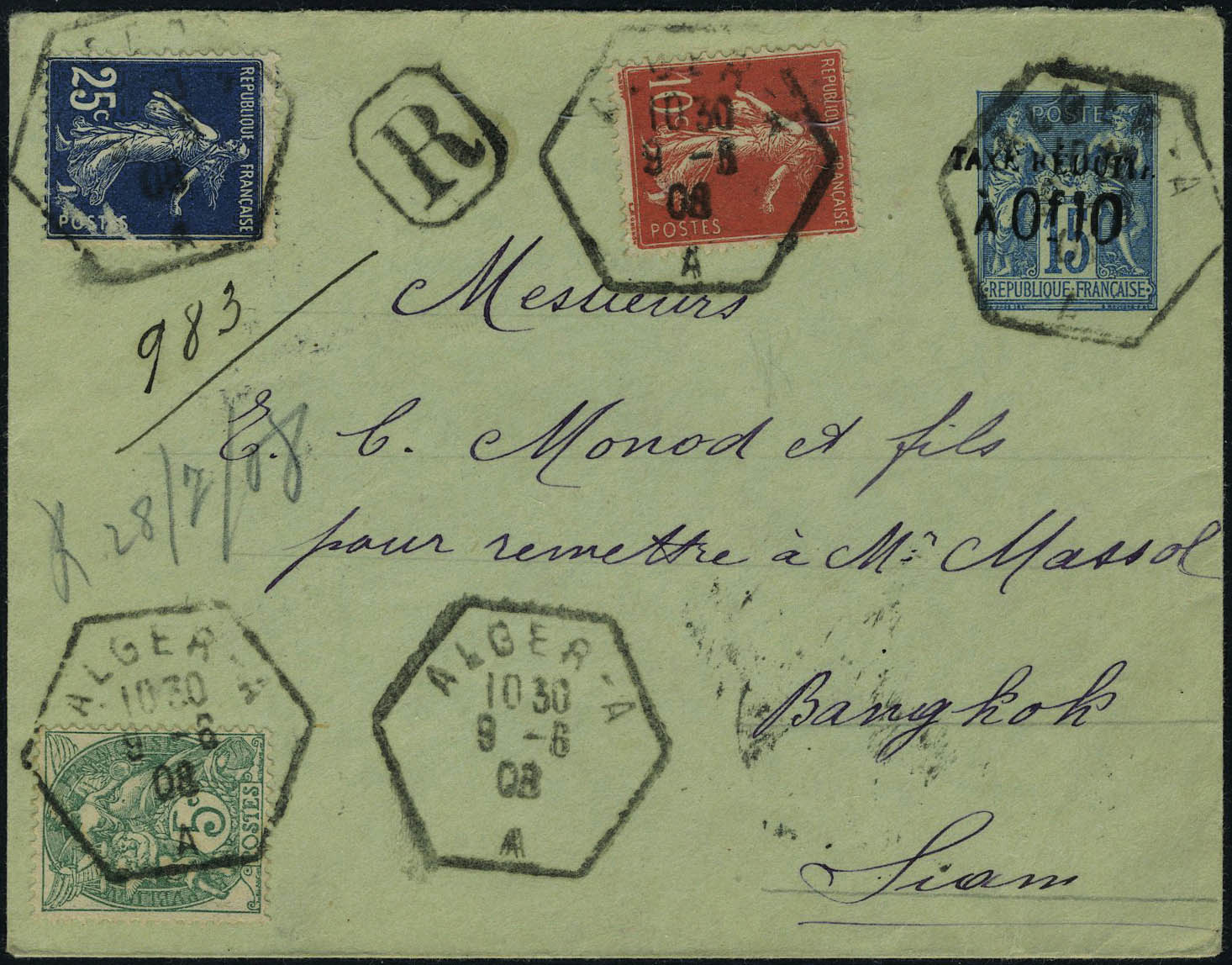 Lot 324 - France 3.eme.republique - Francois Feldman F.C.N.P François FELDMAN sale #122 Lot 324 - France 3.eme.republique - Francois Feldman F.C.N.P François FELDMAN sale #122