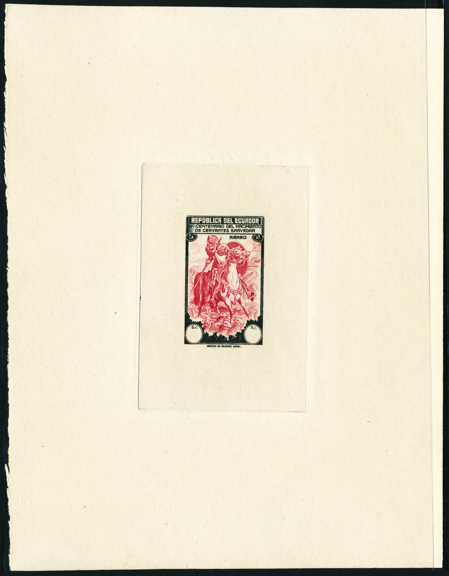 Lot 3309 - equateur poste aerienne -  Francois Feldman F.C.N.P François FELDMAN sale #122