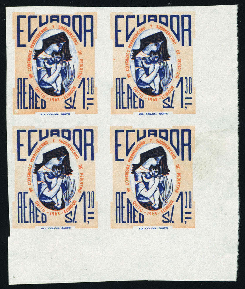 Lot 3310 - equateur poste aerienne -  Francois Feldman F.C.N.P François FELDMAN sale #122