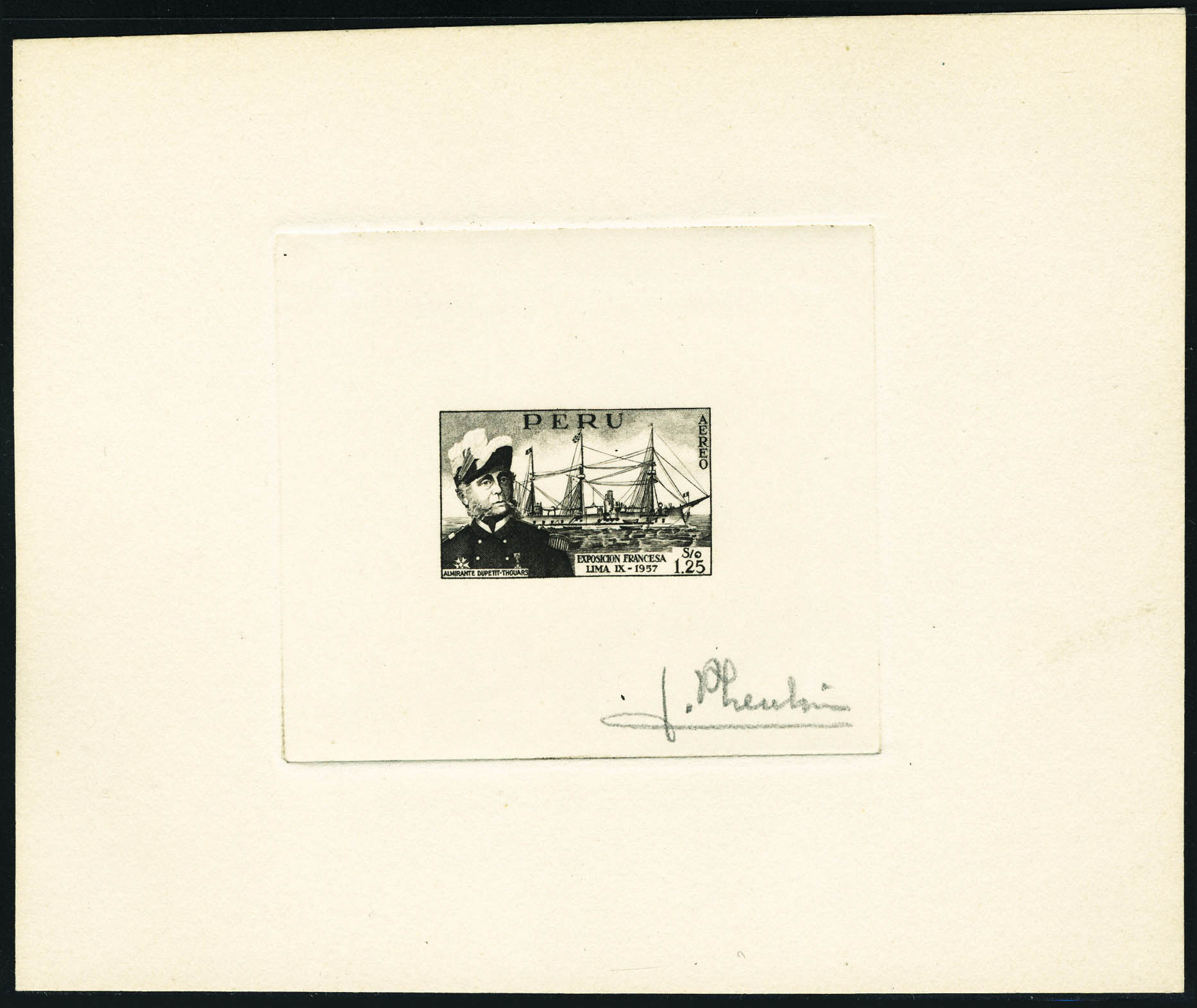 Lot 3483 - perou poste aerienne -  Francois Feldman F.C.N.P François FELDMAN sale #122
