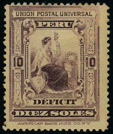 Lot 3484 - perou timbres-taxe -  Francois Feldman F.C.N.P François FELDMAN sale #122